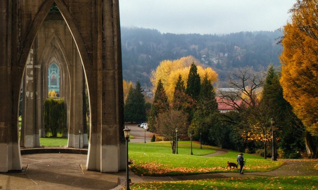 Factory Autumn in Cathedral Park (St. Johns Bridge)